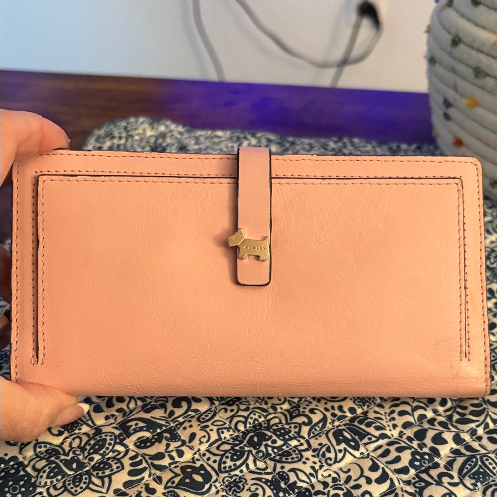 Bradley London pink leather wallet